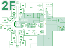 【2F】2階南病棟（201～219）／HCU（ハイケアユニット）／医局